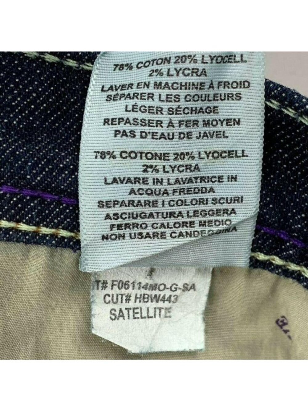 Habitual Womens Dark Wash Denim Jeans 28 Mid-Rise Straight Leg Made In USA - Picture 6 of 7